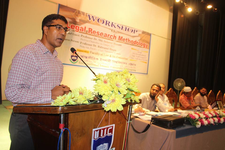 Workshop on Legal Research Methodology, Resource Person: Prof. Dr. Ridwanul Hoque